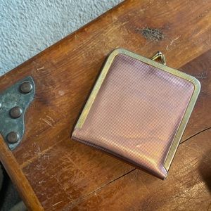 Vintage clasp purse mirror